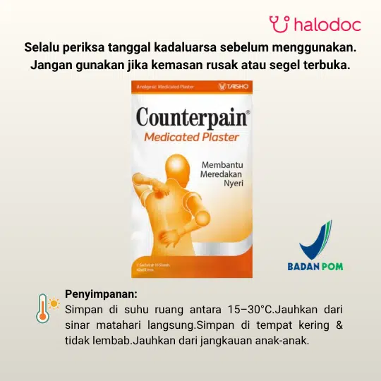 Counterpain Medicated Plaster 10 Sheets - Gambar 5