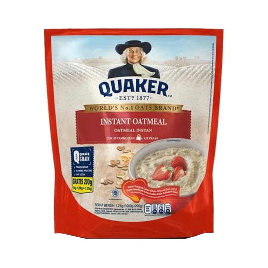 Quaker Instant Oatmeal Original 1200 g Quaker Instant Oatmeal Original 1200 g