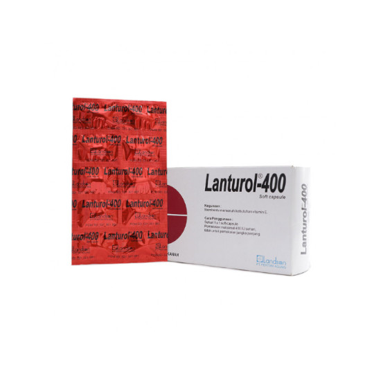 Lanturol (Vitamin E) 400 IU 10 Kapsul Kegunaan, Efek Samping, Dosis