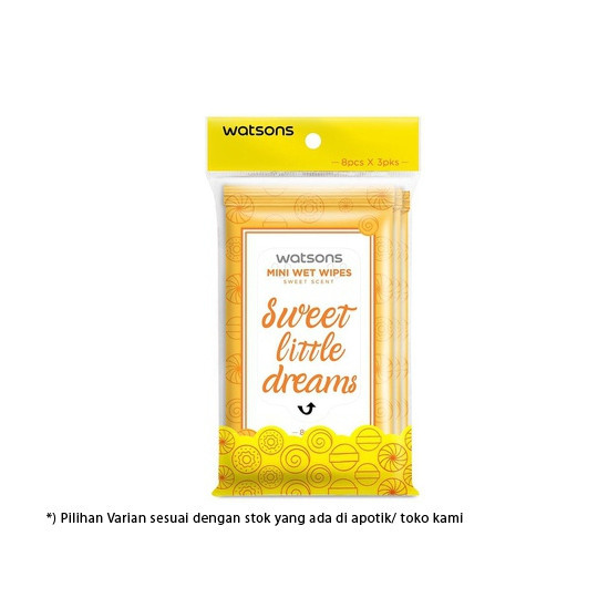 WATSONS MINI WET WIPES SWEET LITTLE DREAMS 3 PACK WATSONS MINI WET WIPES SWEET LITTLE DREAMS 3 PACK
