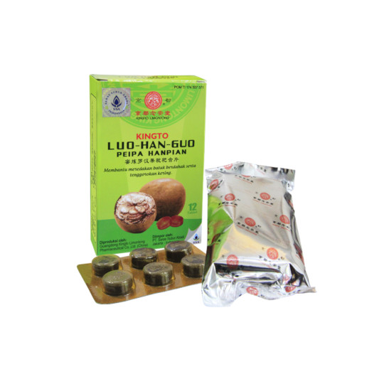 Kingto Luo Han Guo Peipa Hanpian 12 Tablet Kingto Luo Han Guo Peipa Hanpian 12 Tablet