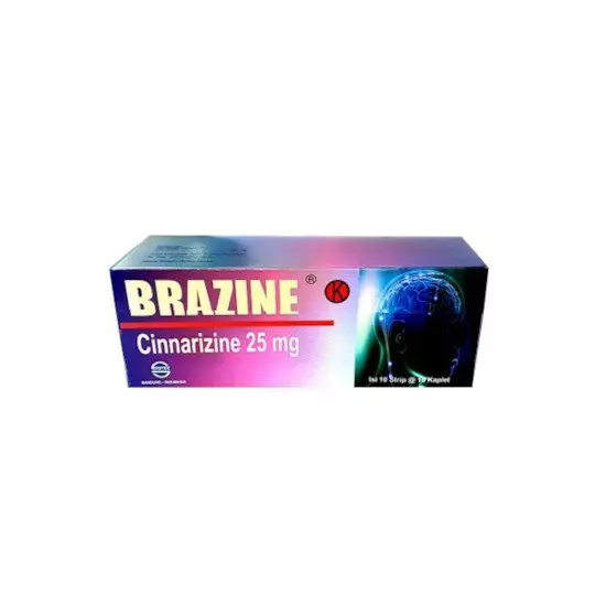 BRAZINE 25 MG 10 KAPLET BRAZINE 25 MG 10 KAPLET