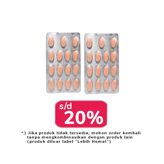 Ardium 500 mg 2 Strip (@15 Tablet) - Lebih Hemat Ardium 500 mg 2 Strip (@15 Tablet) - Lebih Hemat