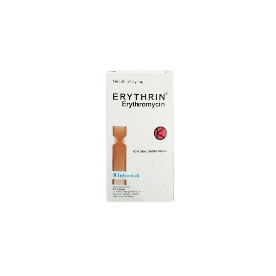 ERYTHRIN SIRUP 60 ML ERYTHRIN SIRUP 60 ML