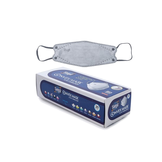 Sensi Convex Mask 4 Ply Earloop Grey 20 Pieces Sensi Convex Mask 4 Ply Earloop Grey 20 Pieces