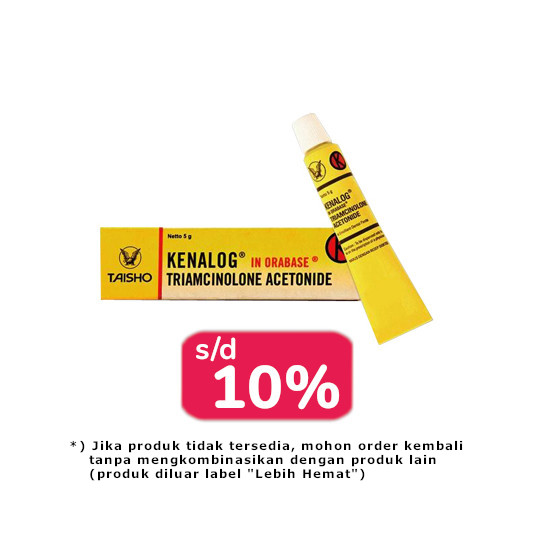 Kenalog In Orabase 0.1% Salep 5 g 2 Tube - Lebih Hemat Kenalog In Orabase 0.1% Salep 5 g 2 Tube - Lebih Hemat