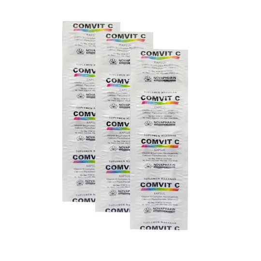 Comvit C 3 Strip (10 Kapsul/Strip) - Hemat Borongan Comvit C 3 Strip (10 Kapsul/Strip) - Hemat Borongan