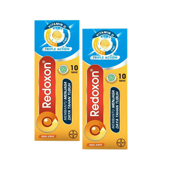Redoxon Triple Action 2 Tube (10 Tablet/Tube) - Hemat Borongan Redoxon Triple Action 2 Tube (10 Tablet/Tube) - Hemat Borongan