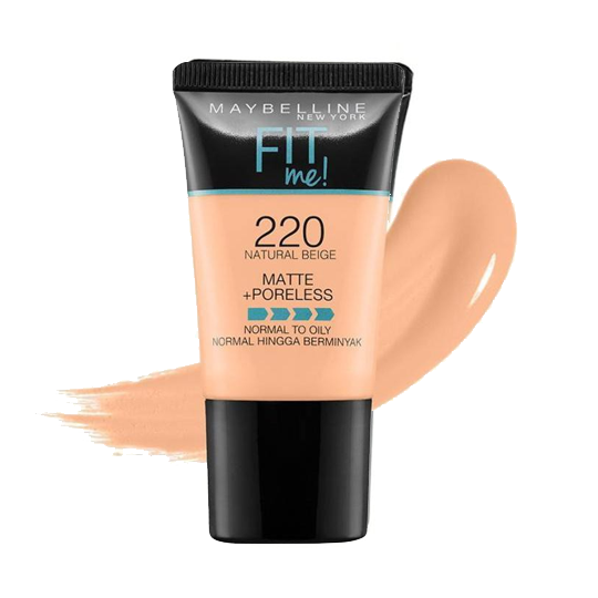 Maybelline Fit Me Matte Poreless Foundation Normal To Oily 220 Natural Beige 18 ml Maybelline Fit Me Matte Poreless Foundation Normal To Oily 220 Natural Beige 18 ml