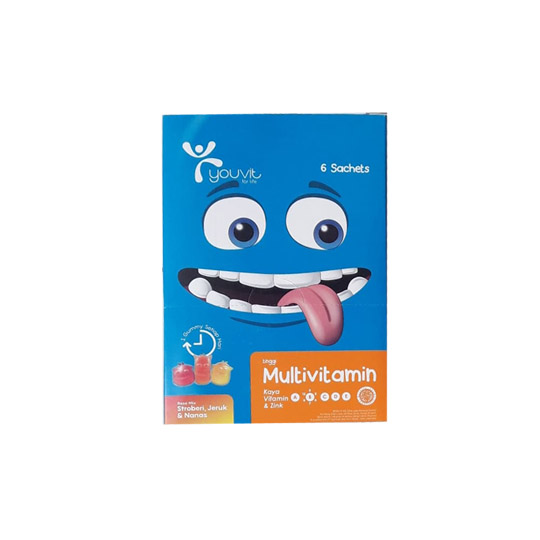 YOUVIT GUMMY ANAK RASA STROBERI JERUK NANAS 7 TABLET YOUVIT GUMMY ANAK RASA STROBERI JERUK NANAS 7 TABLET
