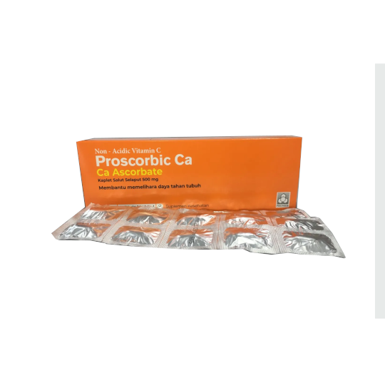 Proscorbic Ca Non-Acidic Vitamin C 500 mg 100 Tablet - Sehat Hemat Proscorbic Ca Non-Acidic Vitamin C 500 mg 100 Tablet - Sehat Hemat