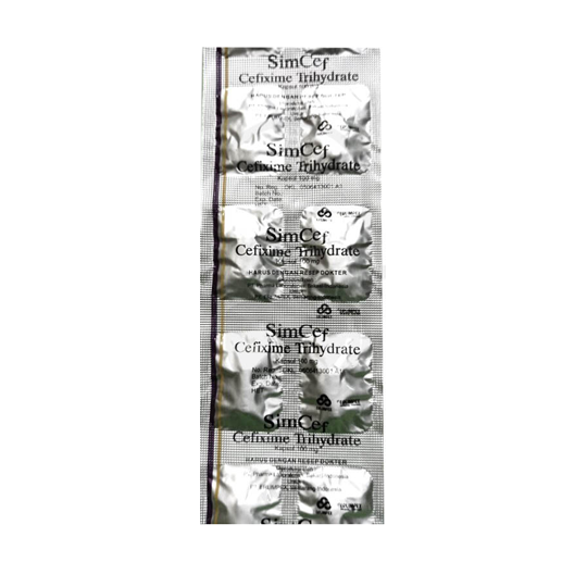 Simcef 100 mg 10 Kapsul Simcef 100 mg 10 Kapsul