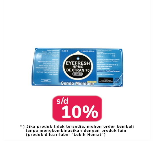 Cendo Eyefresh Minidose 2 Strip - Lebih Hemat Cendo Eyefresh Minidose 2 Strip - Lebih Hemat