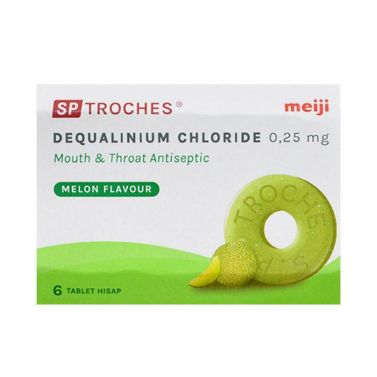 SP Troches Meiji Rasa Melon 6 Tablet SP Troches Meiji Rasa Melon 6 Tablet