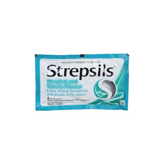 STREPSILS MENTHOL & VANILLA 8 TABLET STREPSILS MENTHOL & VANILLA 8 TABLET