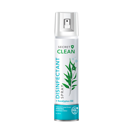 Secret Clean Disinfectant Spray + Eucalyptus Oil 200 ml Kegunaan