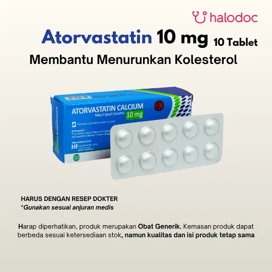 Atorvastatin 10 mg 10 Tablet