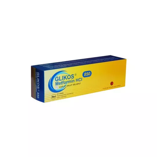 GLIKOS 850 MG 10 KAPLET GLIKOS 850 MG 10 KAPLET