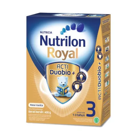 NUTRILON ROYAL 3 VANILA SUSU PERTUMBUHAN BUBUK 400 GR NUTRILON ROYAL 3 VANILA SUSU PERTUMBUHAN BUBUK 400 GR