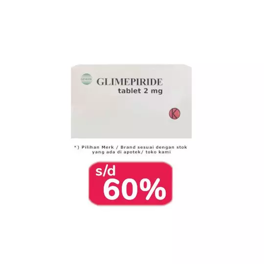 GLIMEPIRIDE 2 MG 100 TABLET - OBAT RUTIN GLIMEPIRIDE 2 MG 100 TABLET - OBAT RUTIN