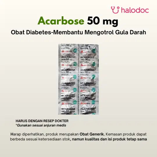 Acarbose 50 mg 10 Tablet