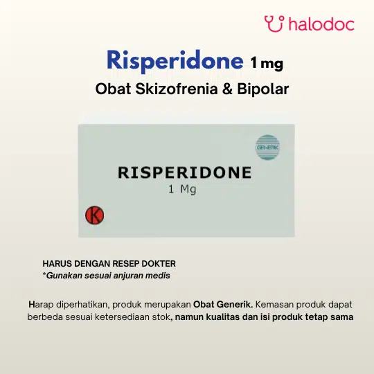 Risperidone 1 mg Tablet
