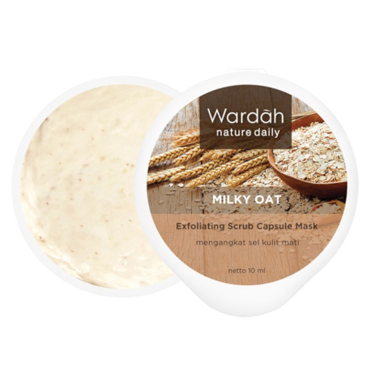 WARDAH NATURE DAILY MILKY OAT EXFOLIATING SCRUB CAPSULE MASK 10 ML WARDAH NATURE DAILY MILKY OAT EXFOLIATING SCRUB CAPSULE MASK 10 ML