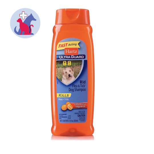 Hartz Fast Acting Dog Shampoo Ultra Guard Rid Flea & Tick Fresh Citrus