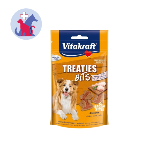 Vitakraft Treaties Bits Chicken Bacon Style 120 g Kegunaan, Efek