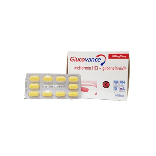 Glucovance 5 mg/500 mg 3 Strip (10 Tablet/Strip) - Obat Rutin Glucovance 5 mg/500 mg 3 Strip (10 Tablet/Strip) - Obat Rutin
