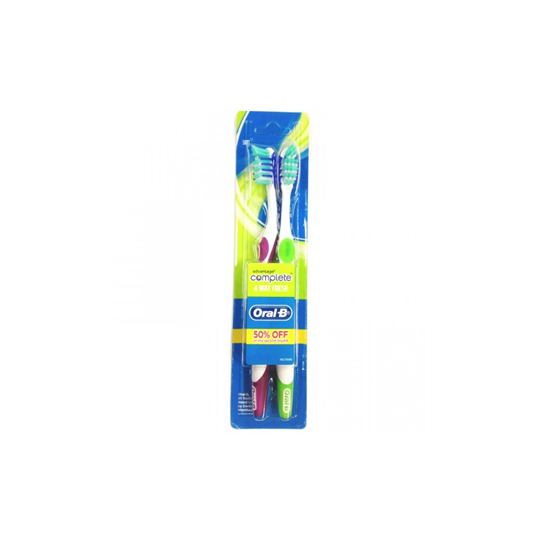 ORAL-B SIKAT GIGI ADVANCE COMPLETE 4WAY FRESH SOFT 2 PIECES ORAL-B SIKAT GIGI ADVANCE COMPLETE 4WAY FRESH SOFT 2 PIECES