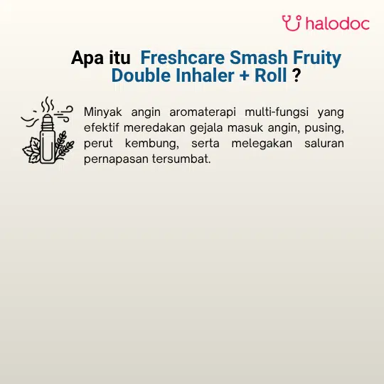 Serta Inhaler Freshcare Smash Fruity Double Inhaler - Kegunaan, Efek Samping, Dosis ...