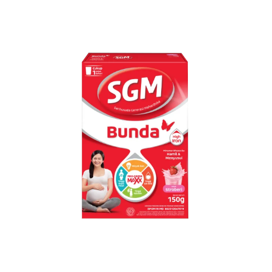 SGM Bunda Complinutri Stroberi Susu Bubuk Khusus Ibu Hamil & Menyusui 150 g SGM Bunda Complinutri Stroberi Susu Bubuk Khusus Ibu Hamil & Menyusui 150 g