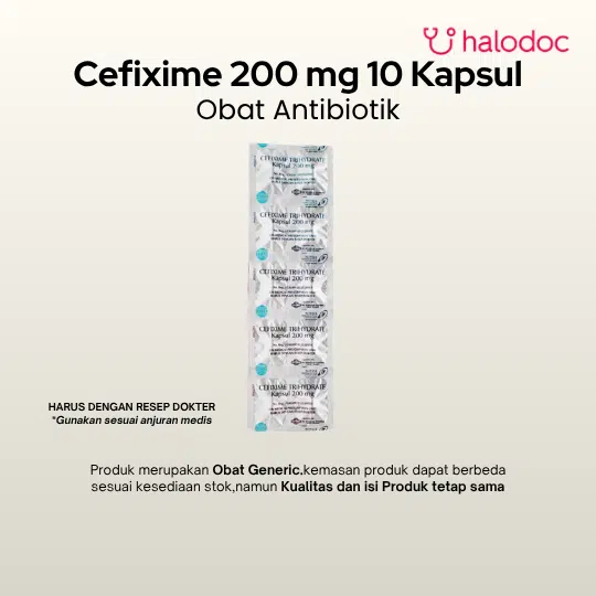 Cefixime 200 mg 10 Kapsul
