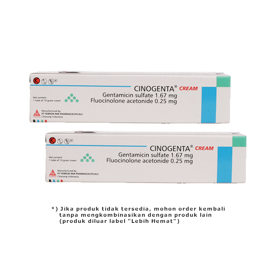 Cinogenta Cream 10 g 2 Tube (1 Tube : 10 g ) - Hemat Borongan Cinogenta Cream 10 g 2 Tube (1 Tube : 10 g ) - Hemat Borongan