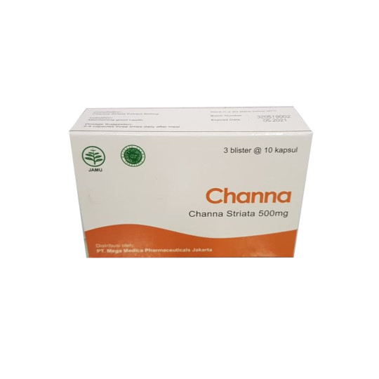 Channa 500 mg 10 Kapsul Channa 500 mg 10 Kapsul
