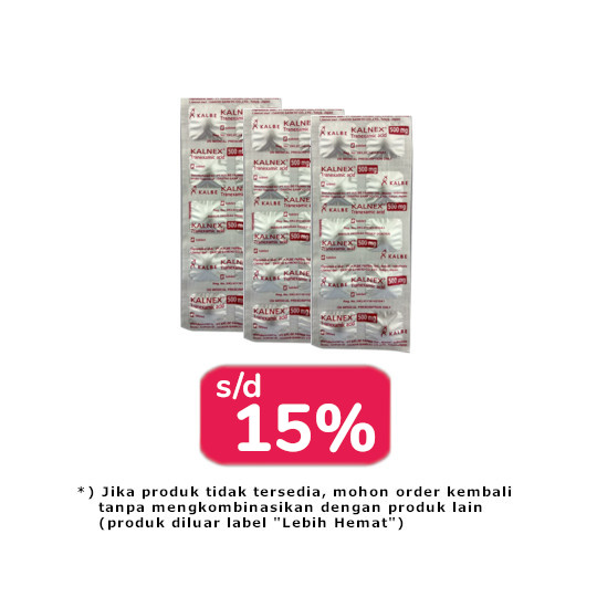Kalnex 500 mg 30 Tablet - Lebih Hemat Kalnex 500 mg 30 Tablet - Lebih Hemat