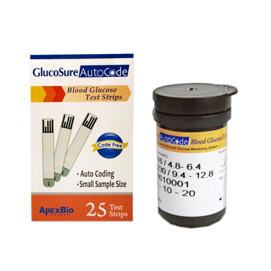 GlucoSure Autocode Blood Glucose Test 25 Strip GlucoSure Autocode Blood Glucose Test 25 Strip