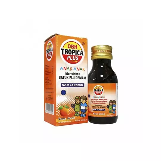 OBH TROPICA PLUS ANAK RASA JERUK SIRUP 60 ML OBH TROPICA PLUS ANAK RASA JERUK SIRUP 60 ML