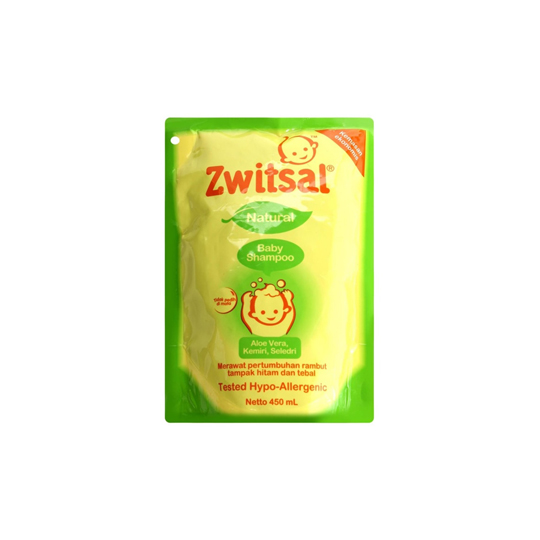 ZWITSAL BABY SHAMPOO NATURAL WITH ALOE VERA KEMIRI SELEDRI 450 ML ZWITSAL BABY SHAMPOO NATURAL WITH ALOE VERA KEMIRI SELEDRI 450 ML