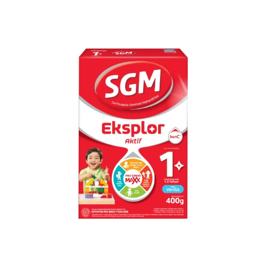SGM Eksplor 1 Plus Complinutri Vanila Susu Pertumbuhan Bubuk 400 g SGM Eksplor 1 Plus Complinutri Vanila Susu Pertumbuhan Bubuk 400 g