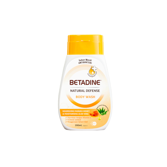 Betadine Natural Defense Body Wash Honey & Aloe Vera 200 ml Betadine Natural Defense Body Wash Honey & Aloe Vera 200 ml