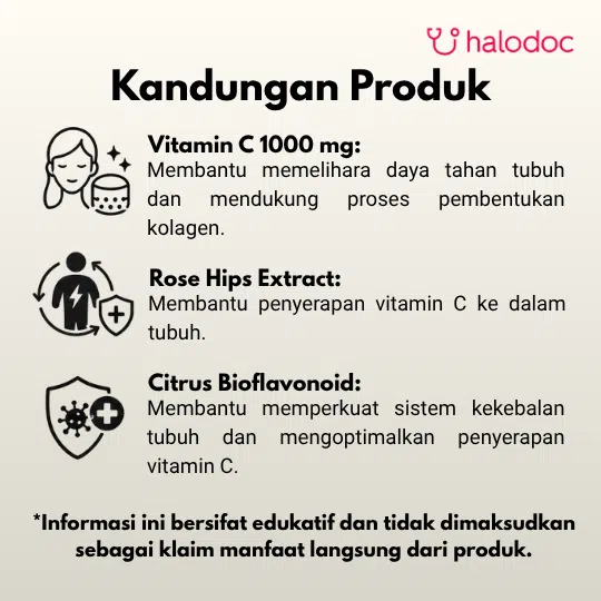Norvine Vitamin C 1000 mg with Bioflavonoid Complex 60 Kaplet - Gambar 2