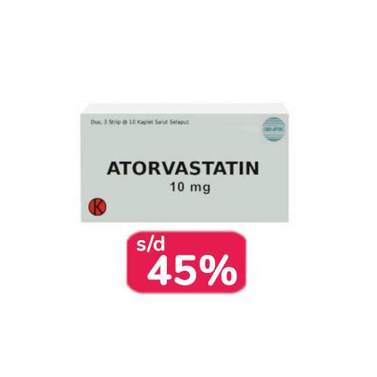 ATORVASTATIN 10 MG 30 TABLET - OBAT RUTIN ATORVASTATIN 10 MG 30 TABLET - OBAT RUTIN