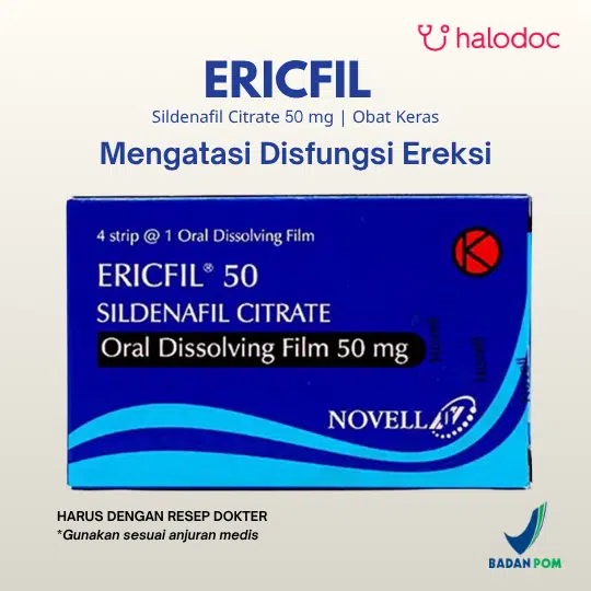 Ericfil 50 mg 1 Lembar ODF