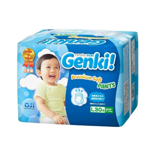 Nepia Genki Premium Soft Pants L 30 Pieces Nepia Genki Premium Soft Pants L 30 Pieces