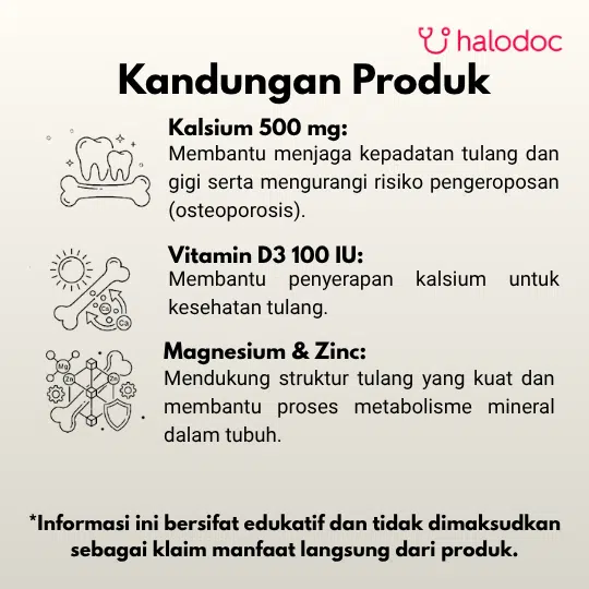 Wellness Cal/Mag/Zinc 60 Tablet - Gambar 2