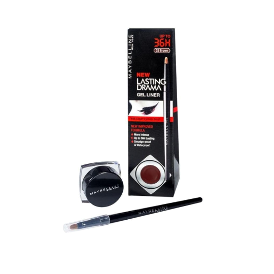 Maybelline Eye Liner Gel Lasting Drama 02 Brown Maybelline Eye Liner Gel Lasting Drama 02 Brown