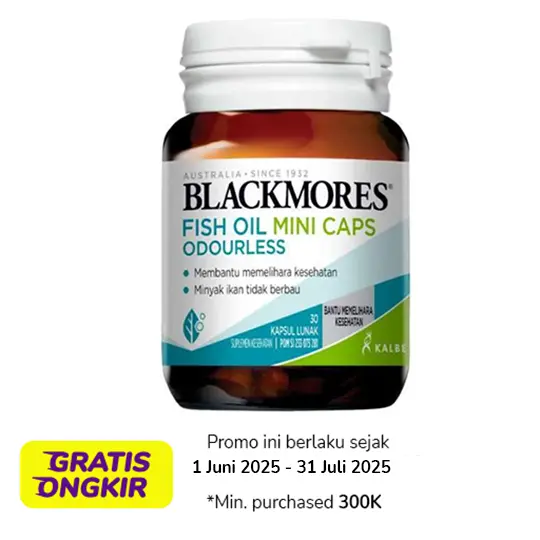 Blackmores Fish Oil Mini Caps 30 Kapsul Lunak