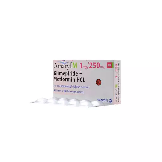 AMARYL M 1 MG/250 MG 10 TABLET AMARYL M 1 MG/250 MG 10 TABLET